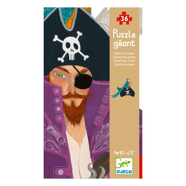 Djeco Óriás puzzle - Kalóz Éliás  - Elliott the pirate