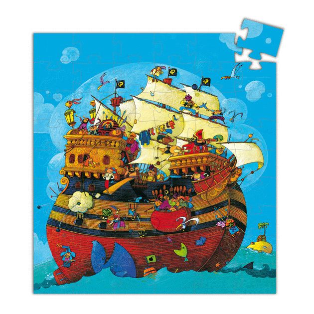 Djeco Formadobozos puzzle - Barbarossa hajója - Barbarossa's Boat
