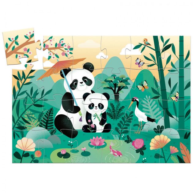 Djeco Formadobozos puzzle - Pici Panda Cuki - Leo the panda