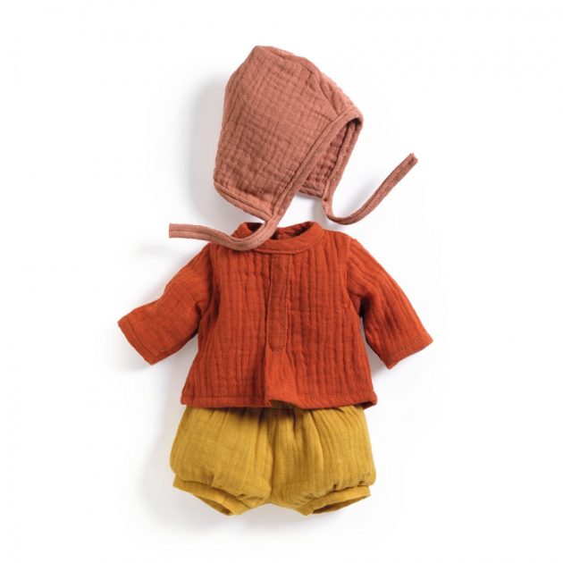 Djeco Játékbaba ruha - Kapucnis tréningruha - Rosewood