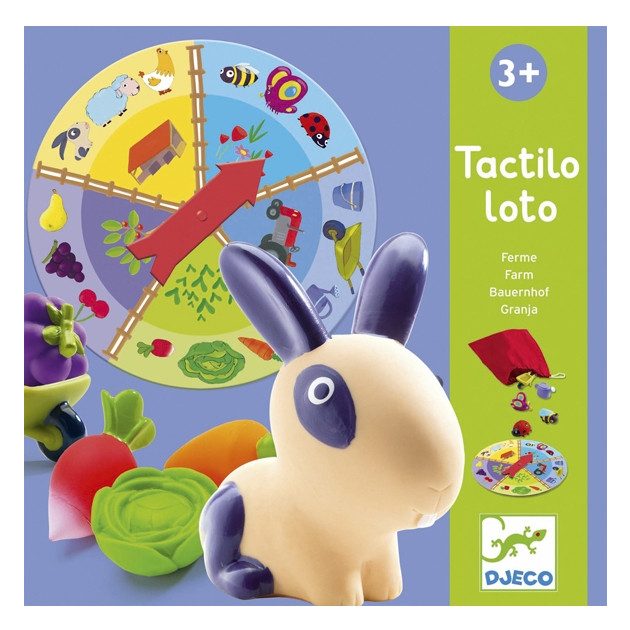 Djeco Társasjáték - Tapintgató - Tactilo loto, animals