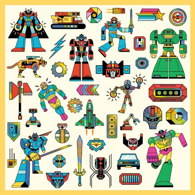 Djeco Matricák - Robotok - Robots