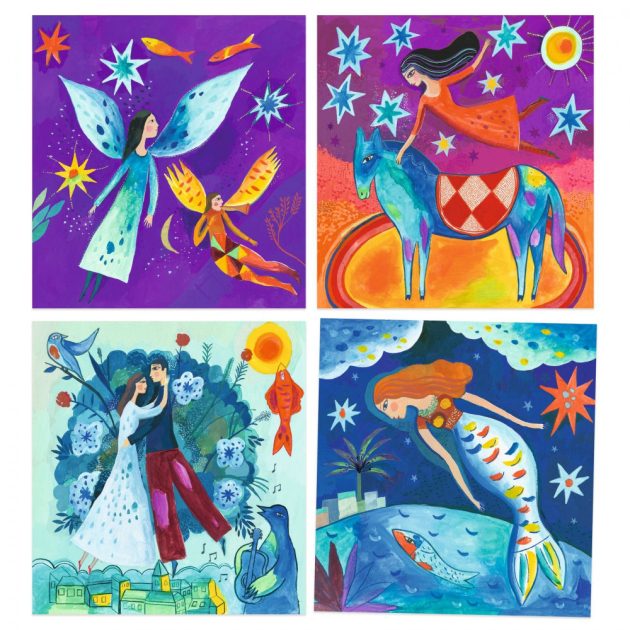 Djeco Művészeti műhely - Álomban - Inspired by Marc Chagall - In a dream