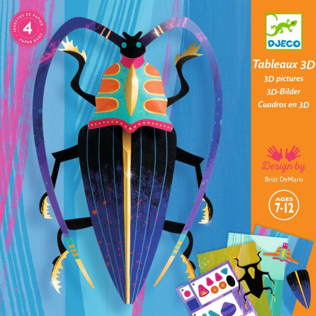 Djeco Papírszobor műhely - Bogarak - Paper bugs