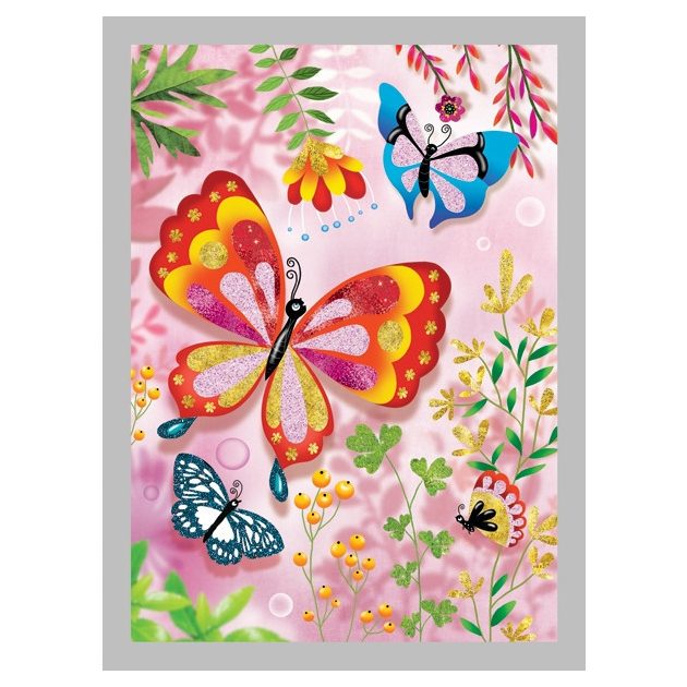 Djeco Csillámkép készítő - Pillangók - Butterflies