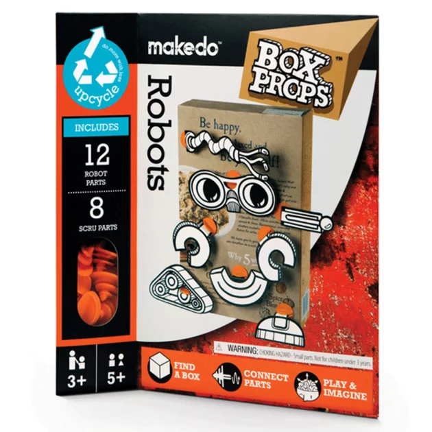 Makedo BoxProps Arcok Robotok - Robots