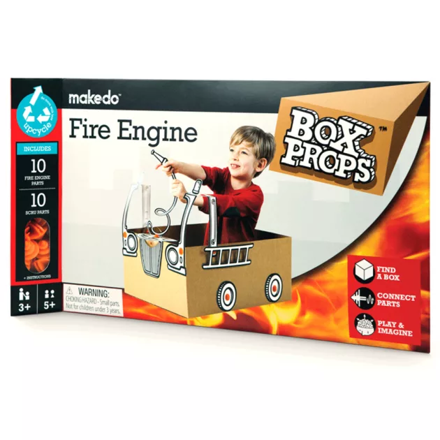 Makedo BoxProps Közlekedés - Tűzoltóautó Fire Engine