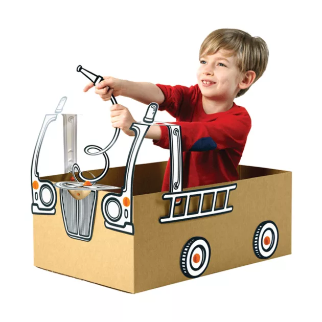 Makedo BoxProps Közlekedés - Tűzoltóautó Fire Engine