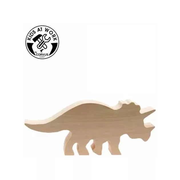 Kids at Work Fafaragás - Triceratops figura körbevágva