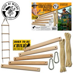 Kids at Work Kötéllétra készítő készlet 5 rúddal