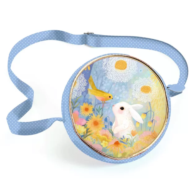 Djeco Little Big room Kerek oldaltáska Fehér nyuszi - White rabbit