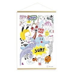   Djeco Little Big room Falikép Szörf-parti - Surf's party 