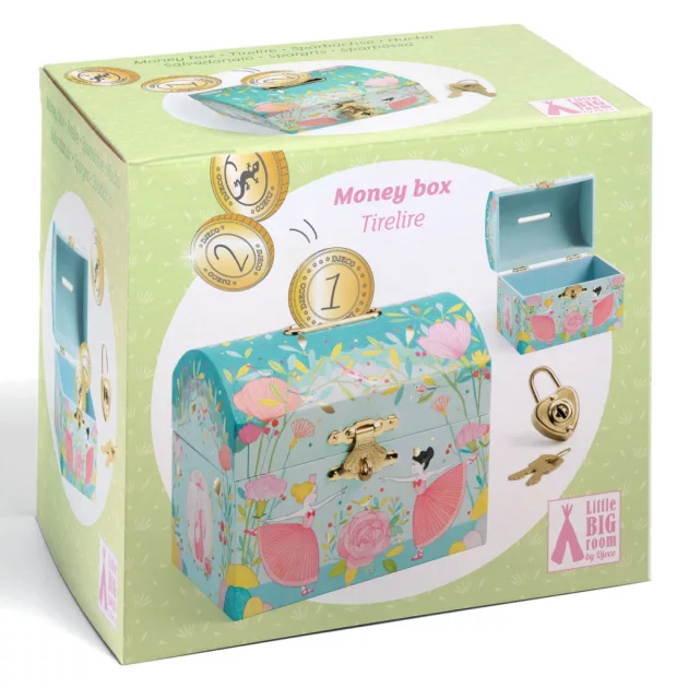 Djeco Little Big room Persely Balerina kincsesláda - Ballerina FSC MIX