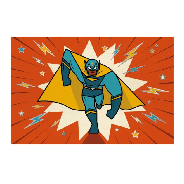 Djeco Meghívó készlet Szuperhős egy napra - Pow ! Bang !