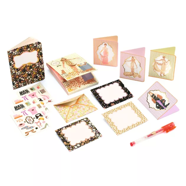 Djeco Irodaszeres bőrönd Tina kisbőröndje - Tinou stationery case