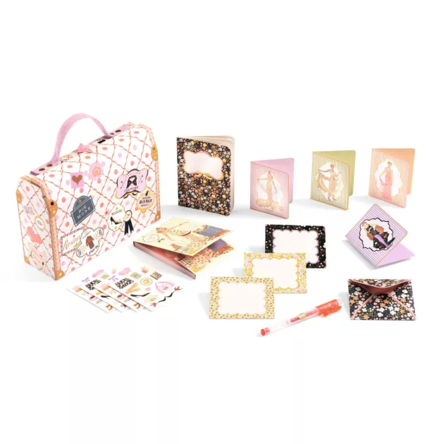 Djeco Irodaszeres bőrönd Tina kisbőröndje - Tinou stationery case