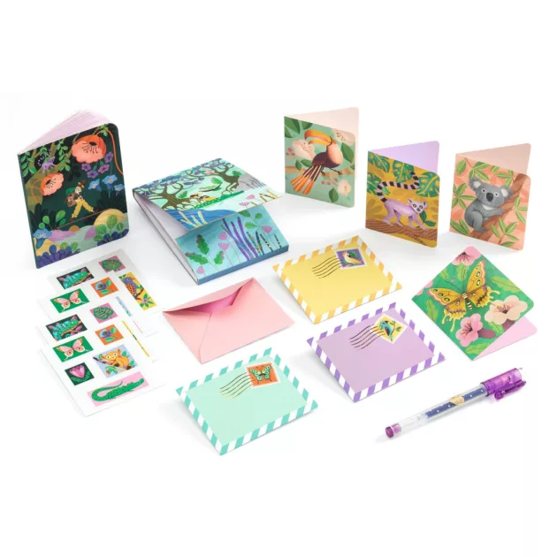 Djeco Irodaszeres bőrönd Marcsi kisbőröndje - Marie stationery case