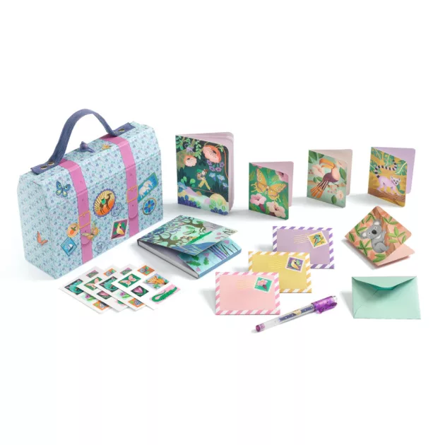 Djeco Irodaszeres bőrönd Marcsi kisbőröndje - Marie stationery case