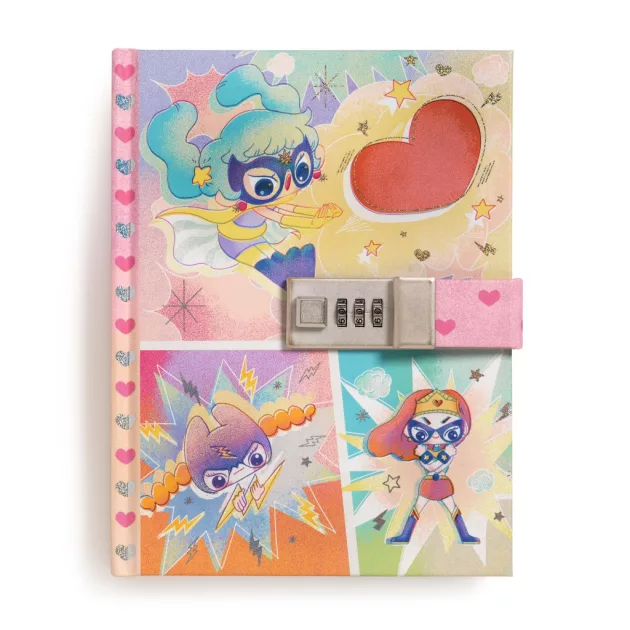 Djeco Lovely Paper Titkos napló kódzárral Lam - Diary code Lam