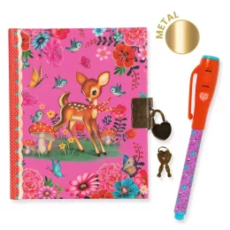   Djeco Lovely Paper Titkos napló A/6, varázstollal - Fiona little secret notebook magic marker