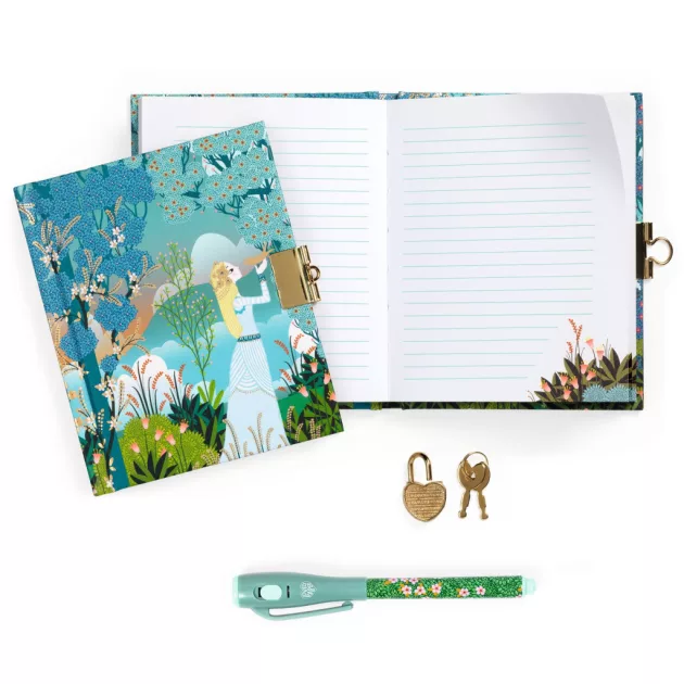 Djeco Lovely Paper Titkos napló A/6, varázstollal - Charlotte little secret notebook magic marker