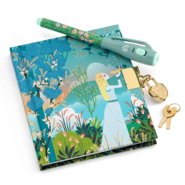 Djeco Lovely Paper Titkos napló A/6, varázstollal - Charlotte little secret notebook magic marker
