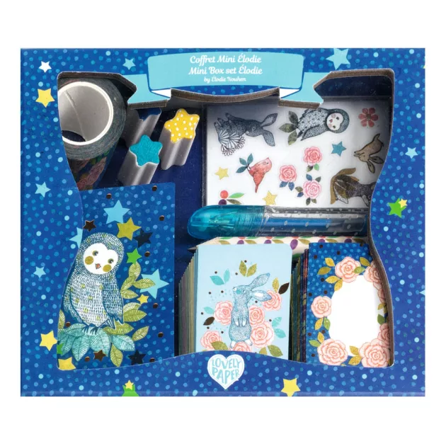 Djeco Lovely Paper Irodaszer mini készlet - Mini Elodie box