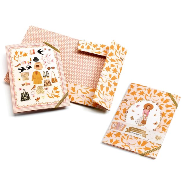 Djeco: Lovely Paper Tinou elastic band folders