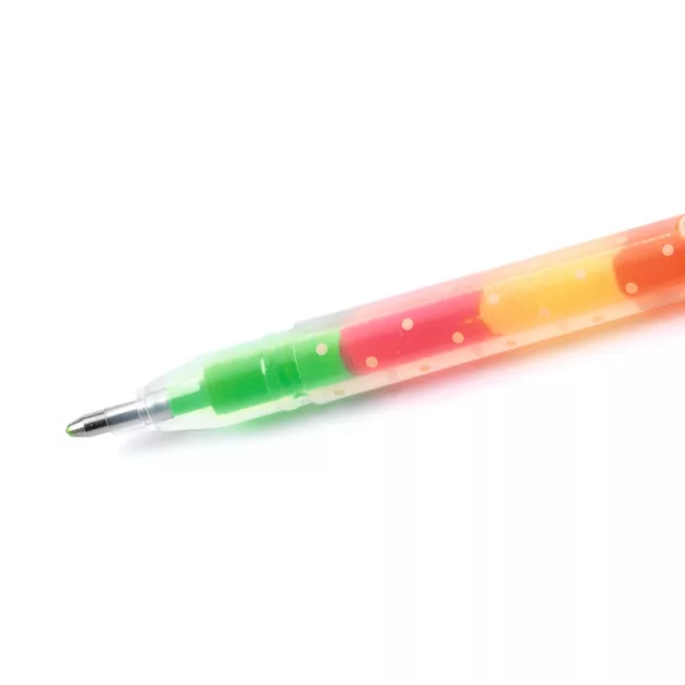 Djeco Lovely Paper Zseléstoll készlet 6 szivárvány színben - 6 rainbow gel pens