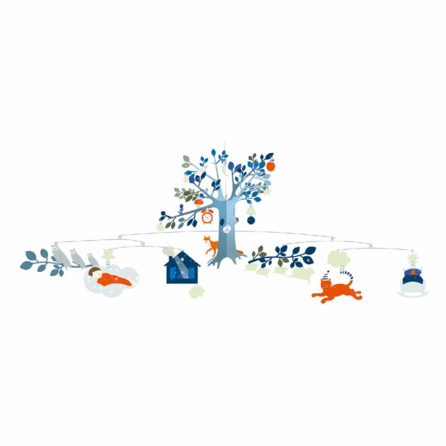 Djeco Szélmobil függődísz Egy rendkívüli este - An unusual night