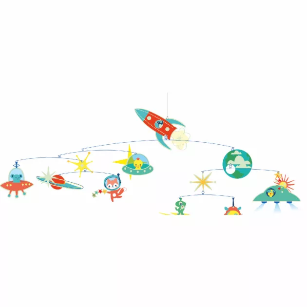 Djeco Szélmobil függődísz Rakéta - Rocket