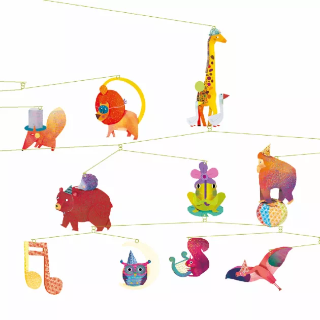 Djeco Szélmobil függődísz Állatok farsangja - Carnival of animals