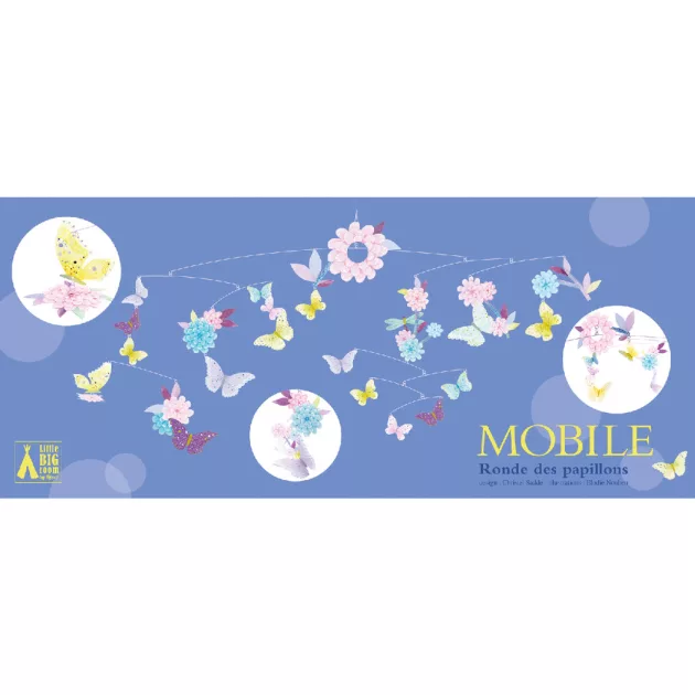 Djeco Szélmobil függődísz Pillangó forgatag - Butterfly twirl