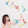 Djeco Szélmobil függődísz Sokszínű madarak Mobile Katsumi - Multicolored birds