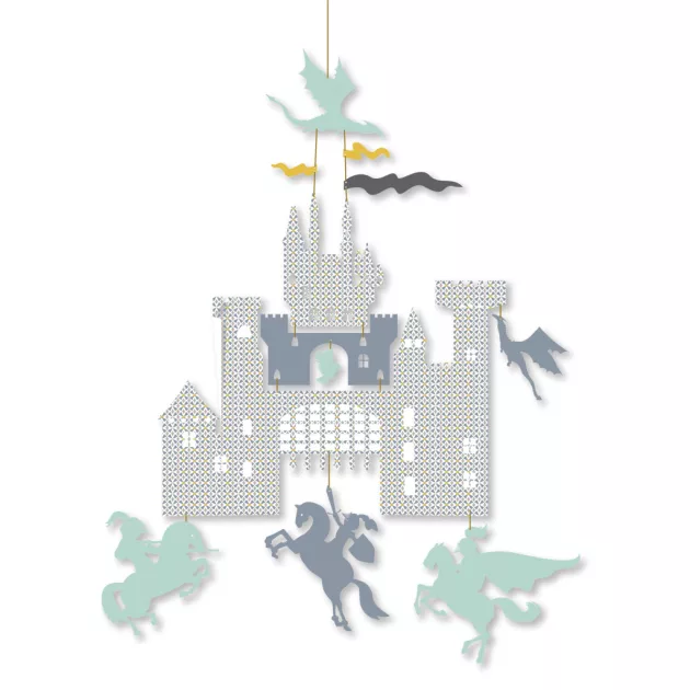 Djeco Little Big room Minimobil Várkastély sárkányokkal - Castle and dragons