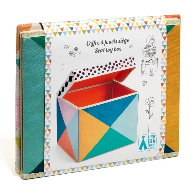 Djeco Tárolódoboz Helyes doboz - Seat toy box