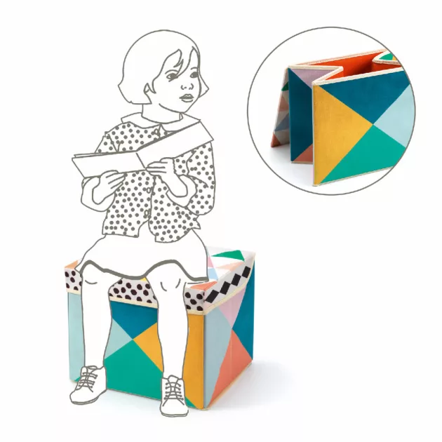 Djeco Tárolódoboz Helyes doboz - Seat toy box