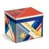 Djeco Játéktároló ülőke Rakéta - Rocket toy box