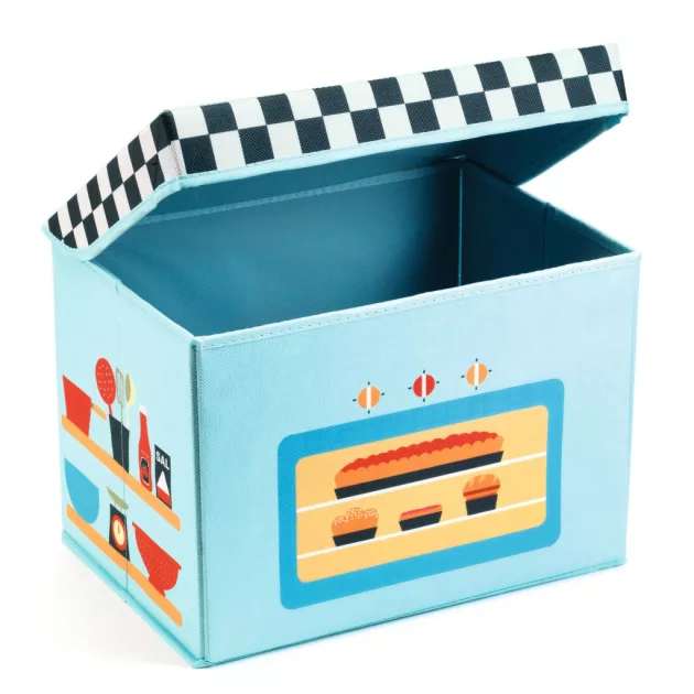 Djeco Little Big room Játéktároló ülőke Játék tűzhely - Cooker