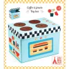 Djeco Little Big room Játéktároló ülőke Játék tűzhely - Cooker