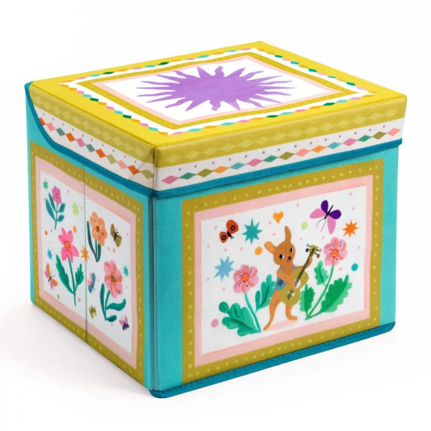 Djeco Little Big room Játéktároló ülőke Tavaszi hangulat - Caravan