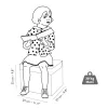 Djeco Little Big room Játéktároló ülőke Tavaszi hangulat - Caravan