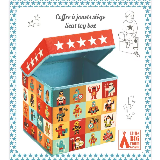 Djeco Little Big room Játéktároló ülőke Csillagok - Stars