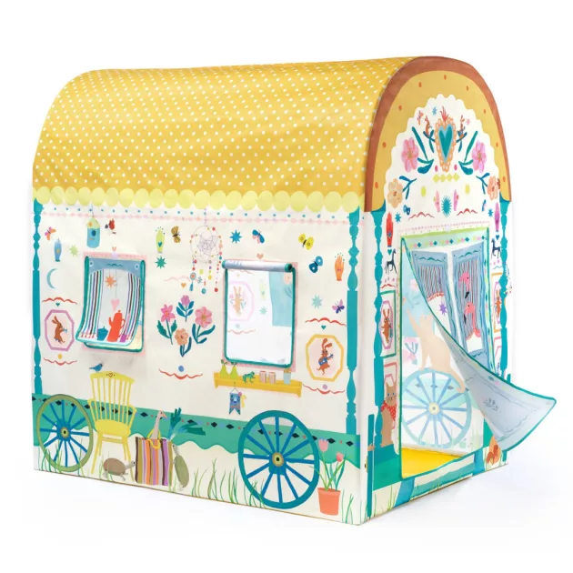 Djeco Little Big room Játszósátor Ekhos szekér játszósátor - Caravan