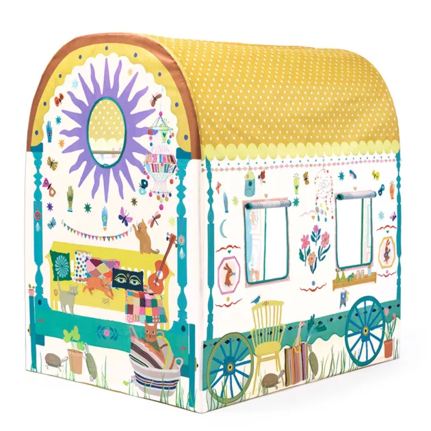 Djeco Little Big room Játszósátor Ekhos szekér játszósátor - Caravan