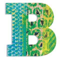 Djeco Little Big room Dekorbetű - B - Peacock letter
