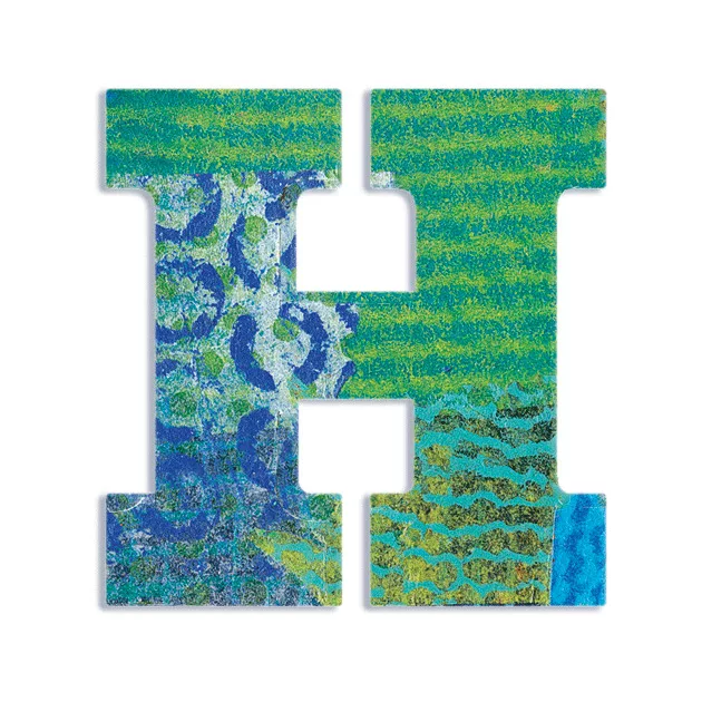 Djeco Little Big room Dekorbetű - H - Peacock letter