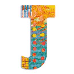 Djeco Little Big room Dekorbetű - J - Peacock letter