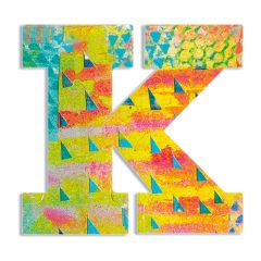 Djeco Little Big room Dekorbetű - K - Peacock letter