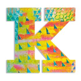 Djeco Little Big room Dekorbetű - K - Peacock letter